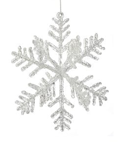 12" 3D Acrylic Snowflake Ornament