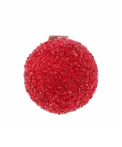 6" Icy Chunk Glitter Ball Ornament