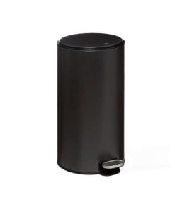 30L Metal Dustbin Ariane Black Five