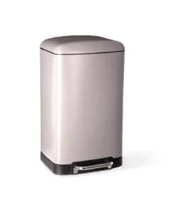 30L Metal Dustbin Ariane Beige Five