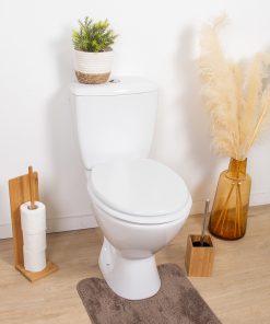 Mdf Toilet Seat 18 Inches Plastic Hinges - White