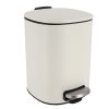 Squared Metal Dustbin Soft Closie 5L - White Squared Metal Dustbin Soft Closie 5L - White