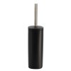 Squared Metal Toilet Brush - Black