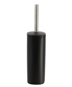 Squared Metal Toilet Brush - Black