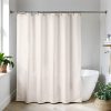 Microfiber Shower Curtain 180X180 Cm - Beige