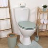 Mdf Toilet Seat 18 Inches Plastic Hinges - Almond Green
