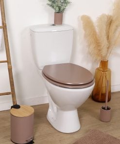 Mdf Toilet Seat 18 Inches Plastic Hinges - Cappuccino
