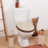 Mdf Toilet Seat 18 Inches Plastic Hinges - Beige