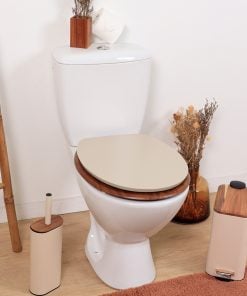 Mdf Toilet Seat 18 Inches Plastic Hinges - Beige