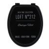 Mdf Toilet Seat 18 Inches Plastic Hinges - Black Neo Retro