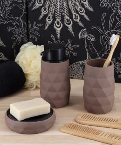 Abs + Rubber Tumbler - Brown