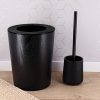Wood Dustbin Oak Effect 9L - Black