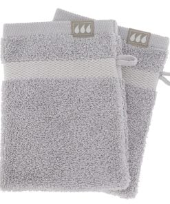 Set Of 2 Gloves 15X21 Cm 100% Cotton - Clear Grey