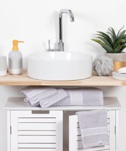 Toilet Bath 90X150Cm 100% Coton- Clear Grey