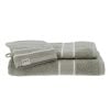 Set Of 3 Accessories 100% Cotton 1 Glove/ 1 Towel 50X90Cm / 1 Towel 70X130Cm - Sage Green