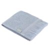 Guest Towel 30X50 Cm 100% Cotton With Ruffles - Clear Blue