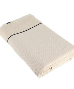 Bath Towel 90X150 Cm 100% Cotton Waffle Finish - Beige