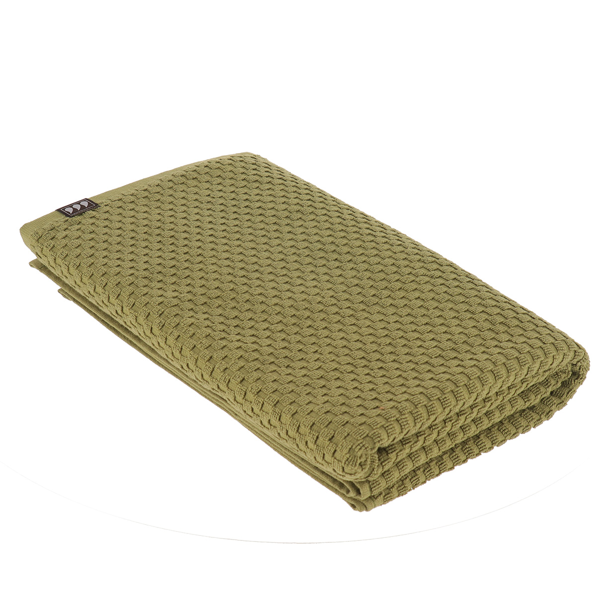 I139626 Toilet Bath 90X150Cm 100% Cotton Checkered Style - Olive Green