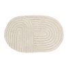 Oval/Tufted Mat 50X80Cm - Grege