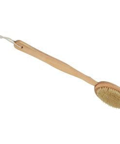 Body Brush With Wooden Handle - Natural