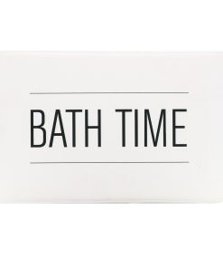 Printed Microfiber Mat 45X75 Cm - White Neo Retro