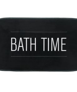 Printed Microfiber Mat 45X75 Cm - Black Neo Retro