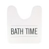 Printed Microfiber Toilet Mat 45X50Cm - White Neo Retro