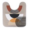 Printed Microfiber Toilet Mat 45X50 Cm - Trendy