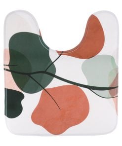 Printed Microfiber Toilet Mat 45X50 Cm - Bucolique