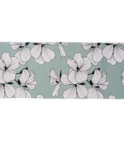 Printed Microfiber Mat 45X120 Cm - Green Ecrin