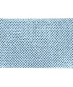 Microfiber Bathroom Mat With Balls 50X80 Cm - Clear Blue