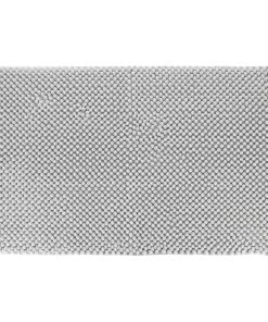 Microfiber Bathroom Mat With Balls 50X80 Cm - Light Grey
