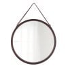 Round Hanging Mirror Diameter 38 Cm - Brown