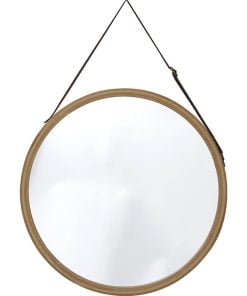 Round Hanging Mirror Diameter 38 Cm - Bamboo