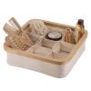 Polyester Foldable Storage Basket With Bamboo Frame Square Shape And 9 Compartements - Natural/Bamboo Polyester Foldable Storage Basket With Bamboo Frame Square Shape And 9 Compartements - Natural/Bamboo