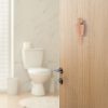 Acacia Door Plate Man Toilet Sign On Sticker - Natural