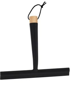 Pp/Tpr/ Bamboo Shower Wiper To Hang - Matt Black