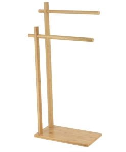 Bamboo Towel Rack 2 Bars - Bamboo