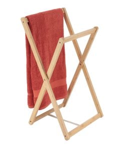 Bamboo Foldable Towel Rack 2 Bars - Bamboo