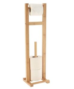 Bamboo Toilet Paper Reserve And Toilet Paper Toilet Dispenser - Bamboo