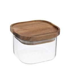Jar Squa Glass+Aca 0,4L Hermet Five