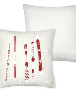 Coussin Bessey Rouge 45X45
