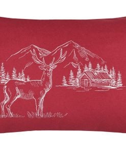 Coussin Planay Rouge 40X60
