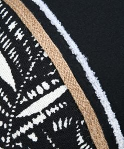Coussin Ziana Noir 30X50