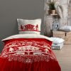 Parure Housse De Couette Valloire Rouge 140X200