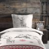 Parure Housse De Couette Bauges Rouge 140X200