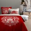 Parure Housse De Couette Valloire Rouge 240X220