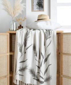 Plaid Pampa Ecru 125X150