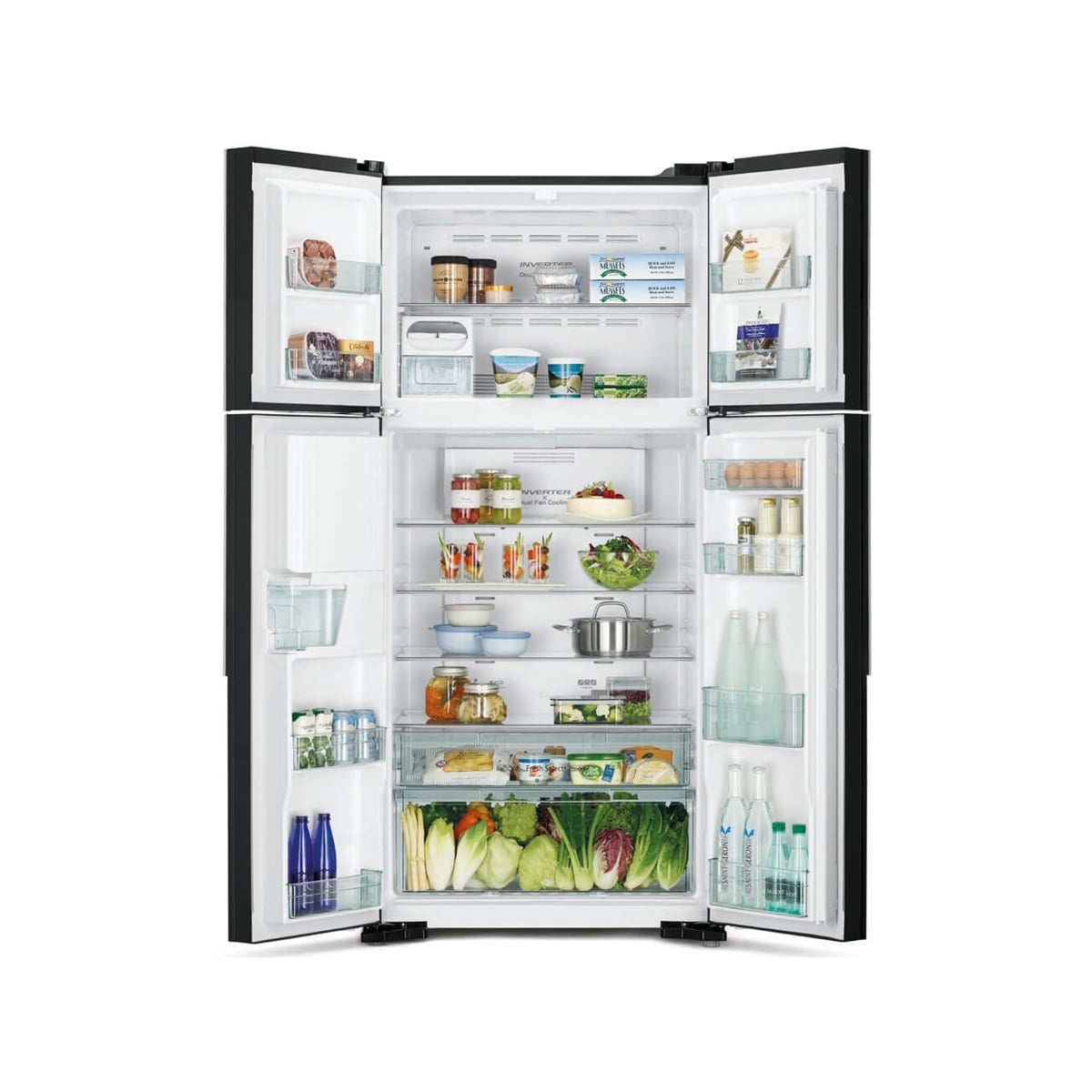 RW760PK7GBK-1 Hitachi Fridge Top Mount Freezer 720 Liters