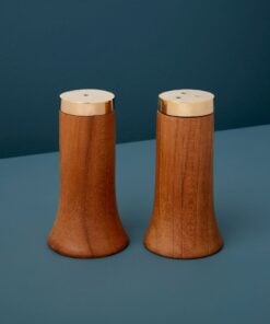 Gold And Wood Salt And Pepper